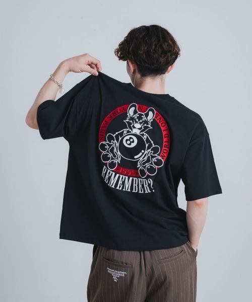 Remember.（リメンバー）の「8ボールウルフTシャツ（Tシャツ/カットソー・メンズ・ホワイト/ブラック・SMALL/MEDIUM/LARGE）」の16枚目の写真