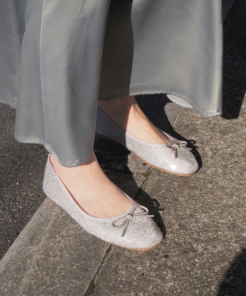 minia（ミニア）の「スパンコールバレエ（パンプス・レディース・ピンクベージュ/ブラック/シルバー・S/M/L）」の20枚目の写真