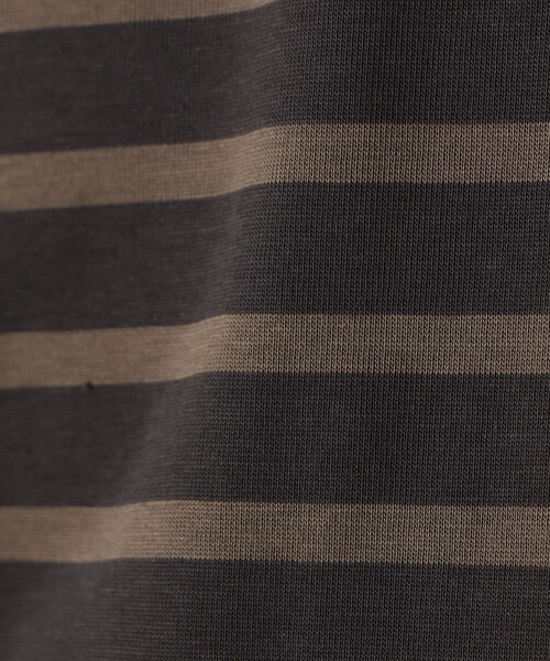 オーベルジュauberge coco ボーダーカットソー　 黒　グレー AUBERGE / COCO ボーダー カットソー（Tシャツ/カットソー）｜BRILLA