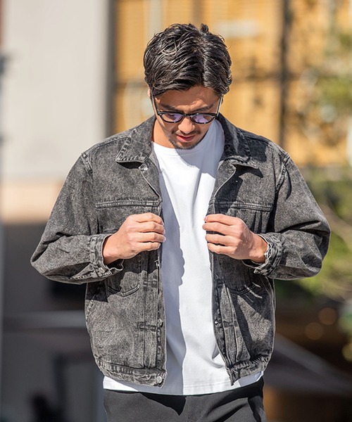 【美品】 Arpege story パール付きBIG Gジャン デニムジャケット パール付きBIG Gジャン