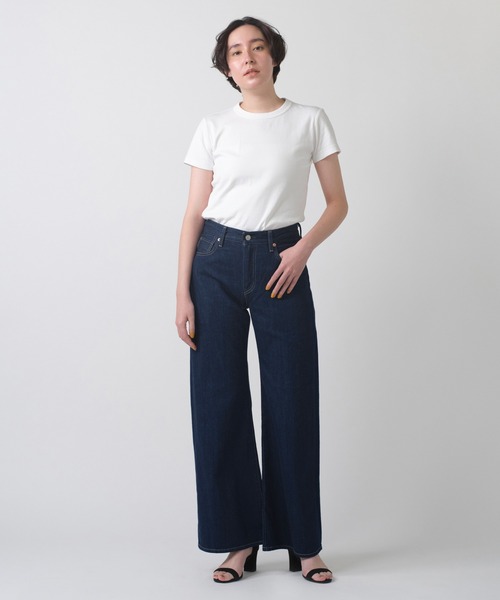 Levi's(リーバイス)の「Levi's/リーバイス BLUETAB(TM) CARVE リラックスジーンズ ダークインディゴ MADE IN JAPAN(デニムパンツ・レディース・インディゴブルー・23inch/28inch/27inch/26inch/25inch/24inch)」の4枚目の写真
