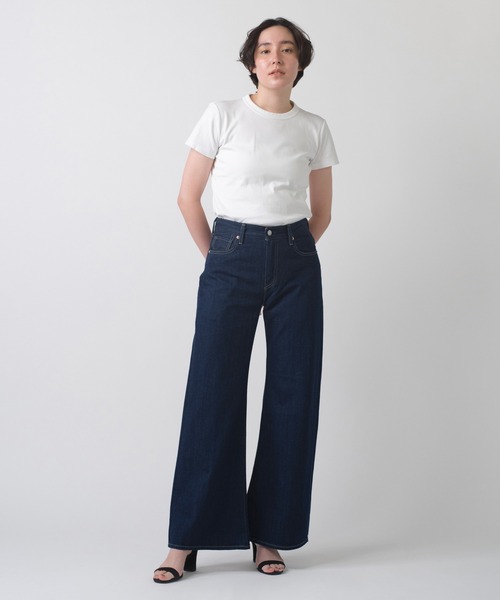 Levi's(リーバイス)の「Levi's/リーバイス BLUETAB(TM) CARVE リラックスジーンズ ダークインディゴ MADE IN JAPAN(デニムパンツ・レディース・インディゴブルー・23inch/28inch/27inch/26inch/25inch/24inch)」の5枚目の写真