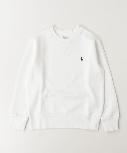 POLO RALPH LAUREN CHILDRENSWEAR（ポロ ラルフ ローレン チルドレンズウェア）の「ダブルニット スウェットシャツ（スウェット・キッズ・ホワイト・S/M/L/XL）」の3枚目の写真