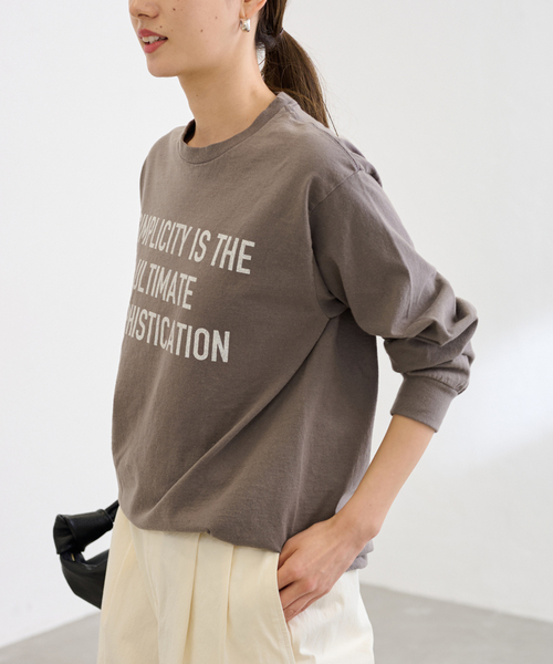 フレームデザイン 長袖カットソー セール】 ハイネック長袖 Tシャツ （カットソー）｜COMME CA ISM