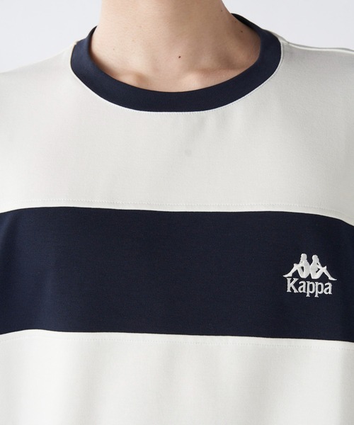 Kappa(カッパ)の「カラーブロック切替半袖Tシャツ (ユニセックス)(Tシャツ/カットソー・メンズ・ブラック/ホワイト・MEDIUM/LARGE/X-LARGE)」の5枚目の写真