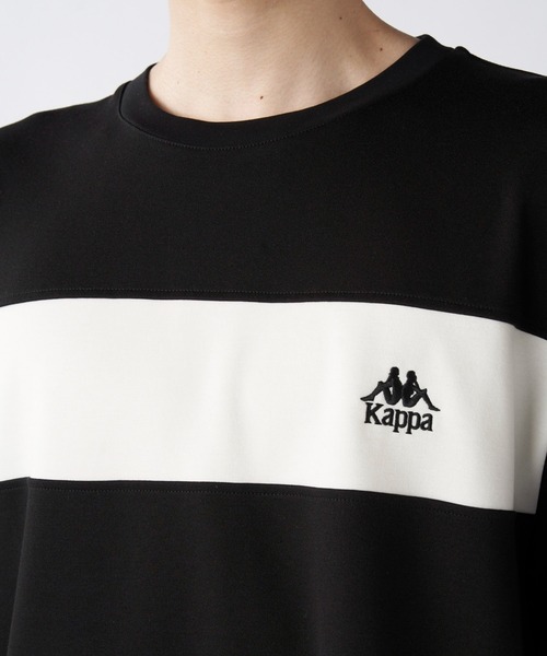 Kappa(カッパ)の「カラーブロック切替半袖Tシャツ (ユニセックス)(Tシャツ/カットソー・メンズ・ブラック/ホワイト・MEDIUM/LARGE/X-LARGE)」の8枚目の写真