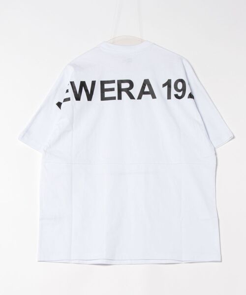 NEW ERA(ニューエラ)の「NEW ERA/ニューエラ 半袖Tシャツ バックプリント オーバーサイズ 14410082(Tシャツ/カットソー・メンズ・ブラック/ベージュ/ホワイト・M/L/XL/XXL)」の6枚目の写真