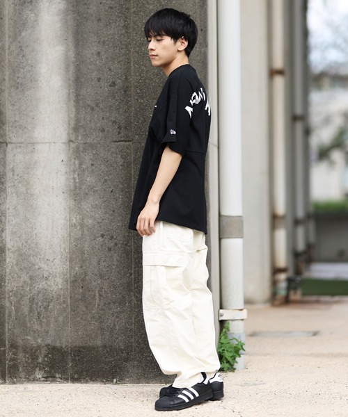 NEW ERA(ニューエラ)の「NEW ERA/ニューエラ 半袖Tシャツ バックプリント オーバーサイズ 14410082(Tシャツ/カットソー・メンズ・ブラック/ベージュ/ホワイト・M/L/XL/XXL)」の20枚目の写真