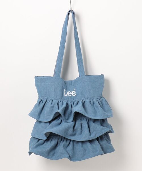 Lee(リー)の「【LEE/リー】【大ぶりフリルが主役】フリルBIGトートバッグ 大人可愛い キャンバスバッグ 華やかカジュアル(トートバッグ・レディース・ブラック/オフホワイト/シルバー/ブルー・FREE)」の1枚目の写真