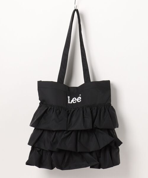 Lee(リー)の「【LEE/リー】【大ぶりフリルが主役】フリルBIGトートバッグ 大人可愛い キャンバスバッグ 華やかカジュアル(トートバッグ・レディース・ブラック/オフホワイト/シルバー/ブルー・FREE)」の3枚目の写真
