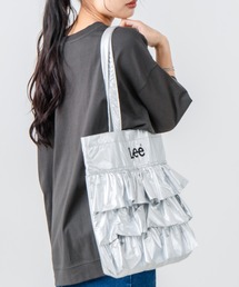 【LEE/リー】【大ぶりフリルが主役】フリルBIGトートバッグ 大人可愛い キャンバスバッグ 華やかカジュアル