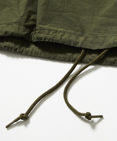 HINSON(ヒンソン)の「HINSON/ヒンソン 後染めブロードアノラックパーカー(ブルゾン・メンズ・オリーブ/ブラック/オレンジ・MEDIUM/LARGE)」の7枚目の写真