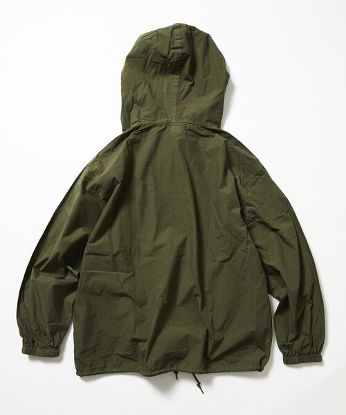 HINSON(ヒンソン)の「HINSON/ヒンソン 後染めブロードアノラックパーカー(ブルゾン・メンズ・オリーブ/ブラック/オレンジ・MEDIUM/LARGE)」の10枚目の写真