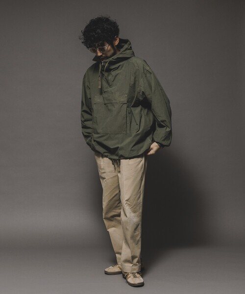 HINSON(ヒンソン)の「HINSON/ヒンソン 後染めブロードアノラックパーカー(ブルゾン・メンズ・オリーブ/ブラック/オレンジ・MEDIUM/LARGE)」の16枚目の写真