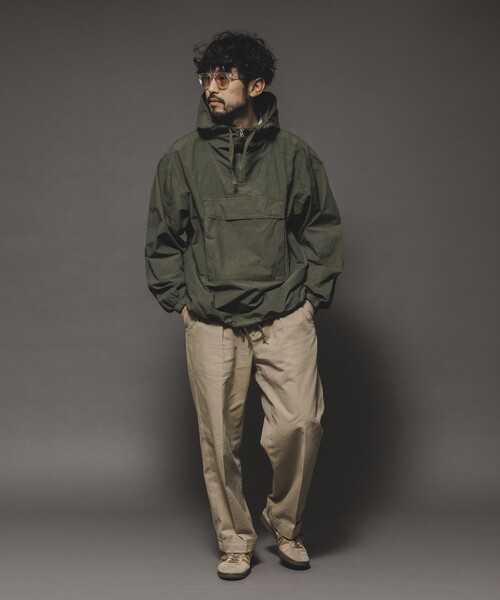 HINSON(ヒンソン)の「HINSON/ヒンソン 後染めブロードアノラックパーカー(ブルゾン・メンズ・オリーブ/ブラック/オレンジ・MEDIUM/LARGE)」の18枚目の写真