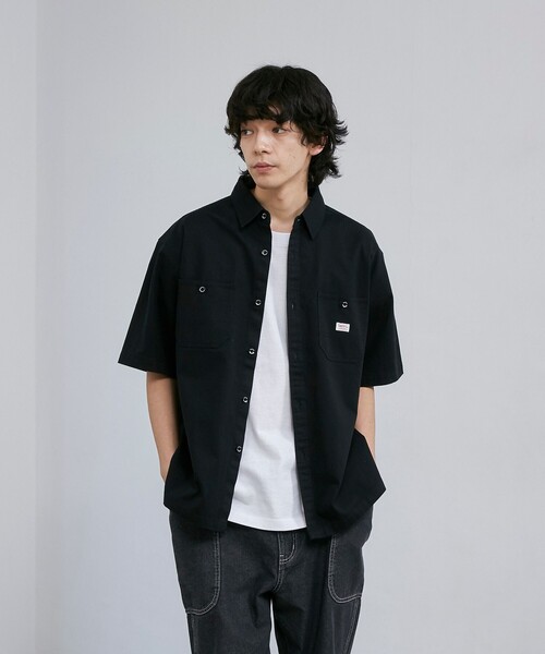 SMITH'S(スミス)の「SMITH’S(スミス)別注ショートスリーブワークシャツ(シャツ/ブラウス・メンズ・ブラック/ネイビー・XL/L/M)」の8枚目の写真