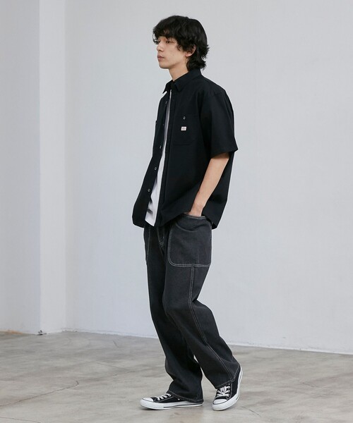 SMITH'S(スミス)の「SMITH’S(スミス)別注ショートスリーブワークシャツ(シャツ/ブラウス・メンズ・ブラック/ネイビー・XL/L/M)」の9枚目の写真