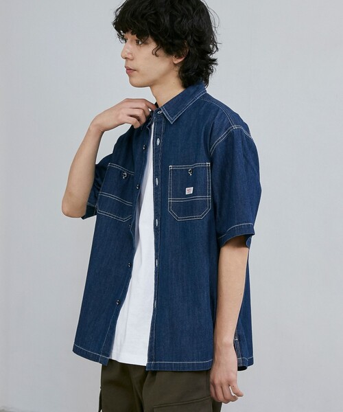 SMITH'S(スミス)の「SMITH’S(スミス)別注ショートスリーブワークシャツ(シャツ/ブラウス・メンズ・ブラック/ネイビー・XL/L/M)」の10枚目の写真