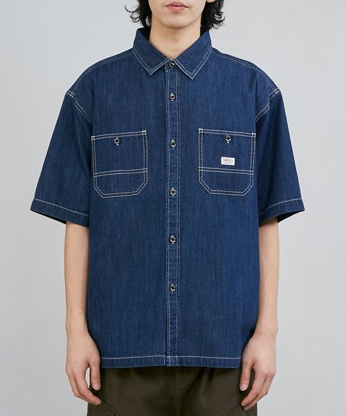 SMITH'S(スミス)の「SMITH’S(スミス)別注ショートスリーブワークシャツ(シャツ/ブラウス・メンズ・ブラック/ネイビー・XL/L/M)」の19枚目の写真