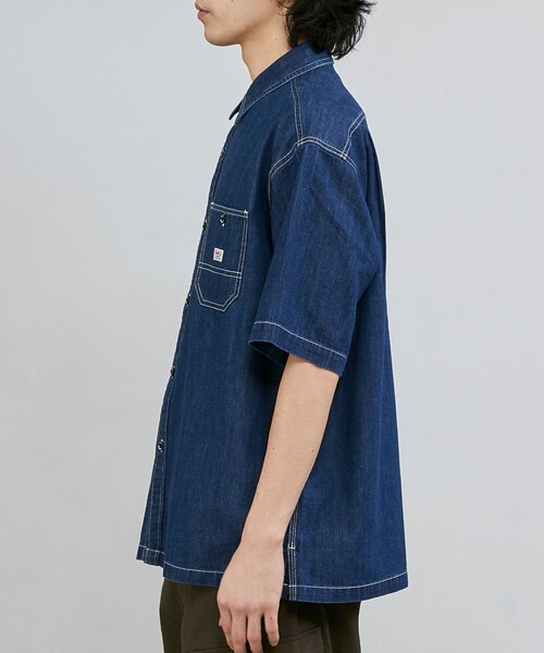 SMITH'S(スミス)の「SMITH’S(スミス)別注ショートスリーブワークシャツ(シャツ/ブラウス・メンズ・ブラック/ネイビー・XL/L/M)」の20枚目の写真