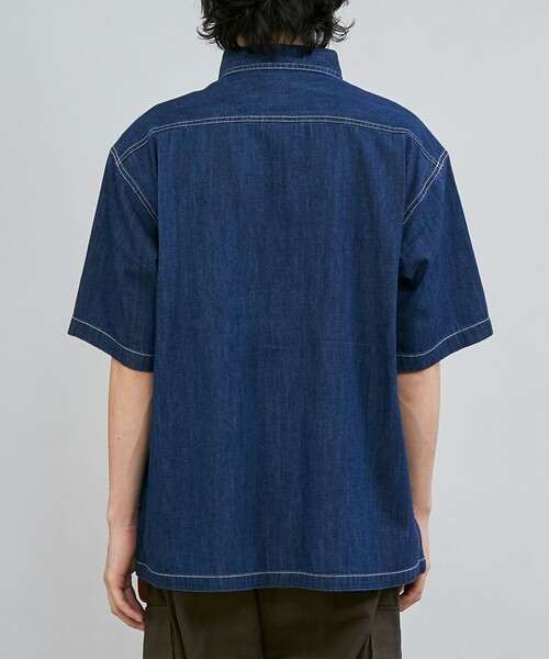 SMITH'S(スミス)の「SMITH’S(スミス)別注ショートスリーブワークシャツ(シャツ/ブラウス・メンズ・ブラック/ネイビー・XL/L/M)」の21枚目の写真