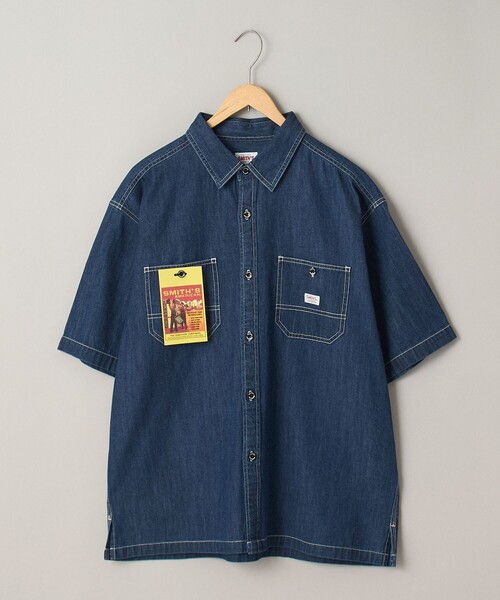 SMITH'S(スミス)の「SMITH’S(スミス)別注ショートスリーブワークシャツ(シャツ/ブラウス・メンズ・ブラック/ネイビー・XL/L/M)」の22枚目の写真