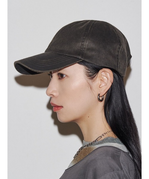 VEQUM（VEQUM）の「【VEQUM】COATING TWILL CAP（キャップ・レディース・ブラック/ブラウン・FREE）」の3枚目の写真