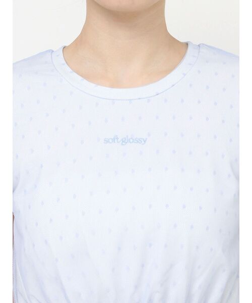 RESEXXY（リゼクシー）の「ドットチュールレイヤードTシャツ（Tシャツ/カットソー・レディース・ブルー/ブラック/ホワイト・FREE）」の19枚目の写真