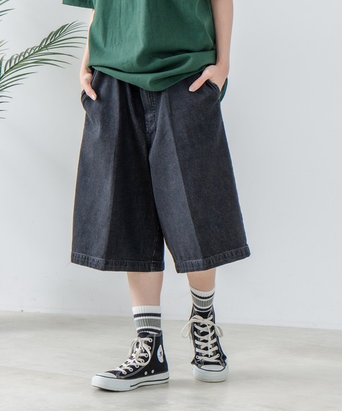 Dickies(ディッキーズ)の「【DICKIES/ディッキーズ】TCツイル デニム ハーフパンツ(デニムパンツ・メンズ・スミクロ/インディゴブルー/ベージュ/ブラック・X-LARGE/MEDIUM/LARGE)」の14枚目の写真