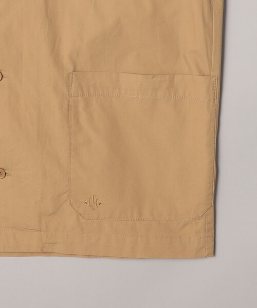coen（コーエン）の「タイプライターシャツカバーオール（カバーオール・メンズ・ベージュ/ブラック・XL/L/M）」の8枚目の写真