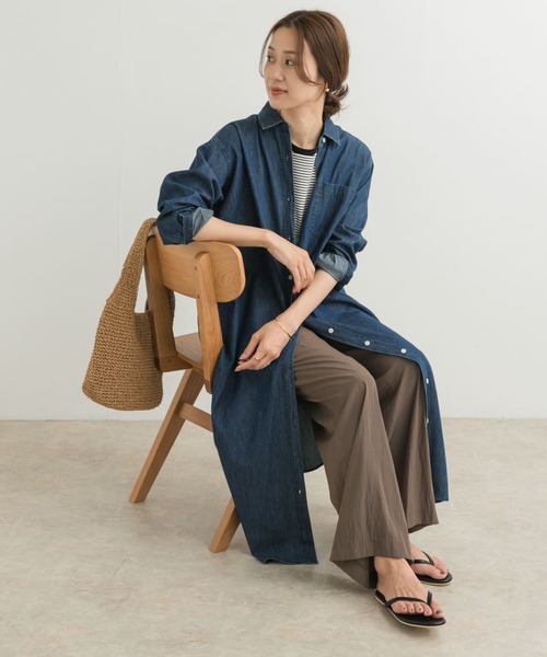 美品 アーバンリサーチドアーズ 麻100% シャツワンピース 2way ミント 美品 アーバンリサーチドアーズ 麻100% シャツワンピース 2way