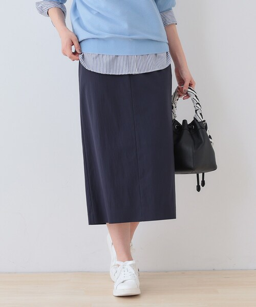 INDIVI(インディヴィ)の「【洗える/SETUP可能/UVケア】ストレートラインスカート(スカート・レディース・スミクロ/ベージュ/ネイビー/ブラック・03/05/13/15 /19/36/38/40)」の1枚目の写真