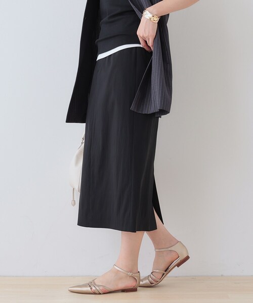 INDIVI(インディヴィ)の「【洗える/SETUP可能/UVケア】ストレートラインスカート(スカート・レディース・スミクロ/ベージュ/ネイビー/ブラック・03/05/13/15 /19/36/38/40)」の19枚目の写真