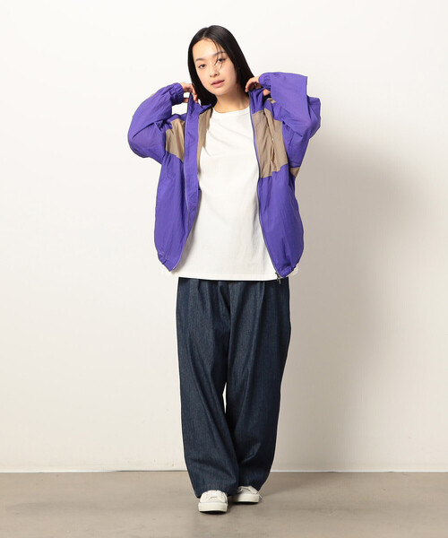 Purple&Yellow(パープルアンドイエロー)の「シアーナイロンフードブルゾン(ブルゾン・メンズ・ベージュ/ブラック/パープル・LARGE/MEDIUM/SMALL)」の19枚目の写真