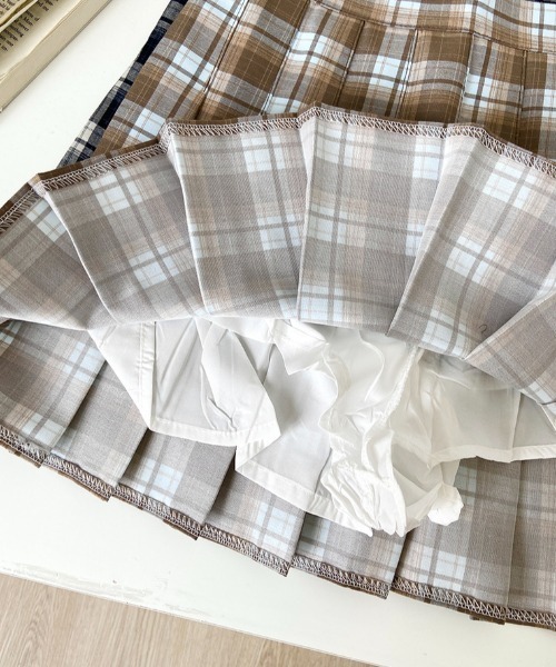 チェックミー セール】チェックプリーツミニスカート（スカート）｜GEMEDA（ジェメダ