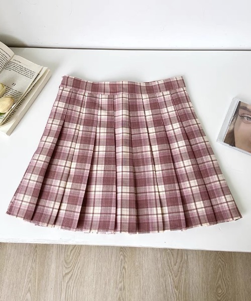 シェリエ sheller ピンクと黒のチェック ミニスカート 71MZO9LqZML._UF350,350_QL50_.jpg