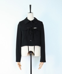 VERSEAU（ヴェルソー）の「カットアウトクロップドジャケット（ミリタリージャケット）」