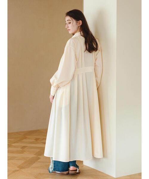 so4u(ソーフォーユー)の「タックシャツワンピース(ワンピース・レディース・サックスブルー/キナリ・F)」の12枚目の写真