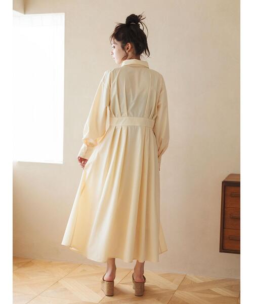 so4u(ソーフォーユー)の「タックシャツワンピース(ワンピース・レディース・サックスブルー/キナリ・F)」の19枚目の写真