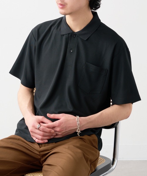 United Athle(ユナイテッドアスレ)の「【United Athle】4.7オンス スペシャルドライカノコポロシャツ (ポケット付) 半袖 無地 フィットネス ゴルフ 2021(ポロシャツ・メンズ・ネイビー/ホワイト/ロイヤルブルー/バーガンディー/チャコールグレー/ブラック/カーキ・S/XS/L/M/XL)」の12枚目の写真