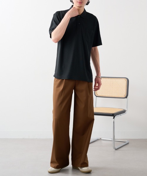 United Athle(ユナイテッドアスレ)の「【United Athle】4.7オンス スペシャルドライカノコポロシャツ (ポケット付) 半袖 無地 フィットネス ゴルフ 2021(ポロシャツ・メンズ・ネイビー/ホワイト/ロイヤルブルー/バーガンディー/チャコールグレー/ブラック/カーキ・S/XS/L/M/XL)」の16枚目の写真