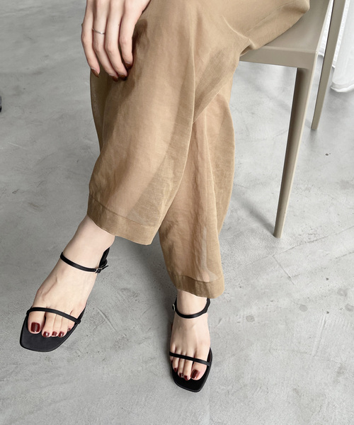 LE TALON（ルタロン）の「《追加》3.5cmWストラップサンダル（サンダル・レディース・ブラウン/オレンジ/ブラック×ブラック/シルバー・X-SMALL/SMALL/MEDIUM/LARGE/X-LARGE）」の5枚目の写真