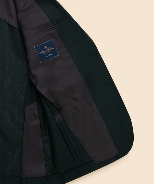 BROOKS BROTHERS（ブルックスブラザーズ）の「ウール／モヘア　ホップサック　２釦アンコンジャケット　Classic（テーラードジャケット・メンズ・グリーン/ブルー・42SHT/40SHT/39SHT/37SHT/38SHT）」の10枚目の写真