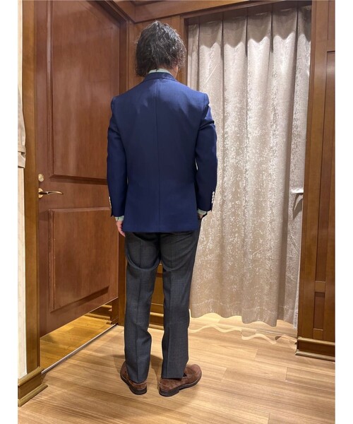 BROOKS BROTHERS（ブルックスブラザーズ）の「ウール／モヘア　ホップサック　２釦アンコンジャケット　Classic（テーラードジャケット・メンズ・グリーン/ブルー・42SHT/40SHT/39SHT/37SHT/38SHT）」の3枚目の写真