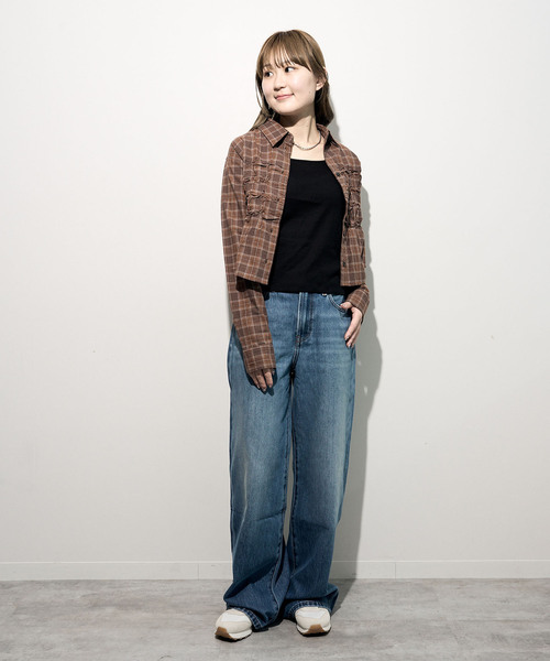 JOINT WORKS(ジョイントワークス)の「Calvin Klein Jeans / カルバン クライン ジーンズ THE WIDE LEG WASHED SHORE 37.5(デニムパンツ・レディース・ネイビー・24/25)」の8枚目の写真