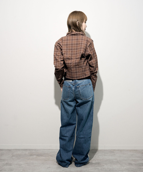 JOINT WORKS(ジョイントワークス)の「Calvin Klein Jeans / カルバン クライン ジーンズ THE WIDE LEG WASHED SHORE 37.5(デニムパンツ・レディース・ネイビー・24/25)」の6枚目の写真