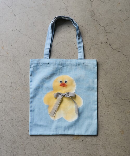 PUBLUX（パブリュクス）の「PUBLUX/パブリュクス mojojojo リボン付き トートバッグ　限定展開（トートバッグ・レディース・サックスブルー/オフホワイト/ホワイト/ベージュ・ﾌﾘ-）」の15枚目の写真