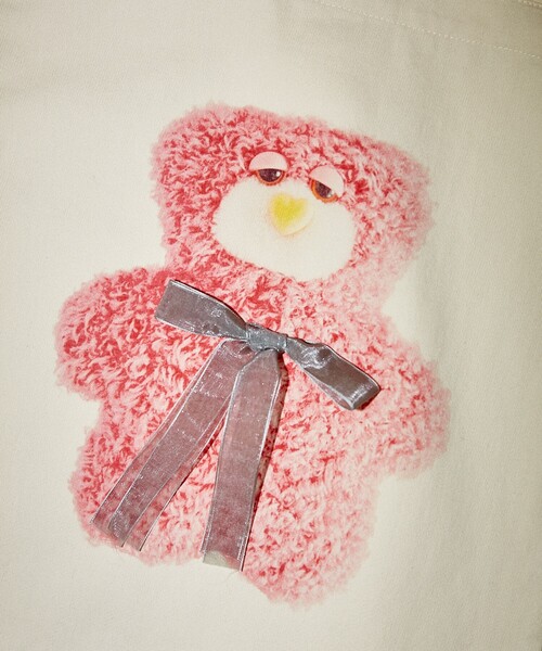 PUBLUX（パブリュクス）の「PUBLUX/パブリュクス mojojojo リボン付き トートバッグ　限定展開（トートバッグ・レディース・サックスブルー/オフホワイト/ホワイト/ベージュ・ﾌﾘ-）」の9枚目の写真