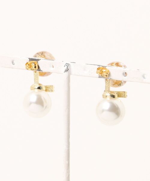 tone(トーン)の「【S.coeuf】【S.coeuf】1粒ピアス×大きなパール(MA)(ピアス(両耳用)・レディース・ホワイト・FREE)」の5枚目の写真