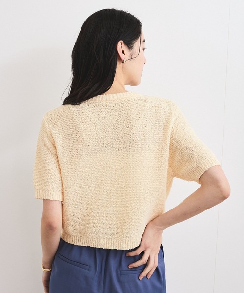 VIS(ビス)の「ブークレコンパクトカーディガン(カーディガン/ボレロ・レディース・ライトグリーン/キナリ/ブラック・FREE)」の22枚目の写真